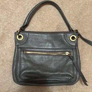 Fossil gray leather purse. Like new!